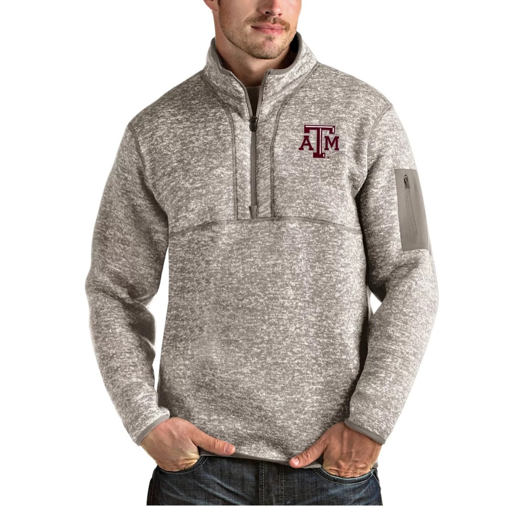 Antigua Texas A&M Quarter Zip Pullover Size M